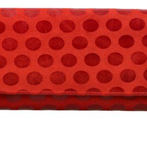 Red Genuine Leather RFID Women's Wallet